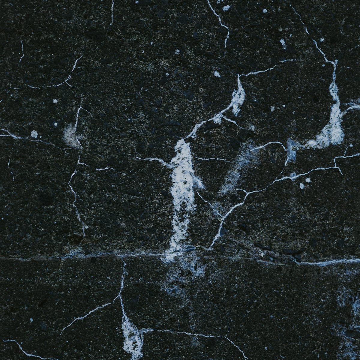 Dark marble surface with fine white veining running across a polished benchtop.